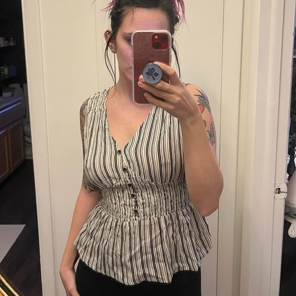 Rewind Tops - STRIPED TANK TOP